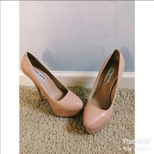 Steve Madden DejaVu Blush Platform 6 inch Heels